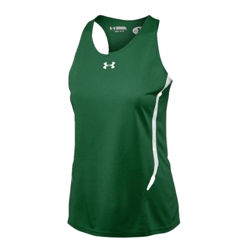 Under Armour Women's Track Kick Singlet Tank Top Sz 2XL Green New
